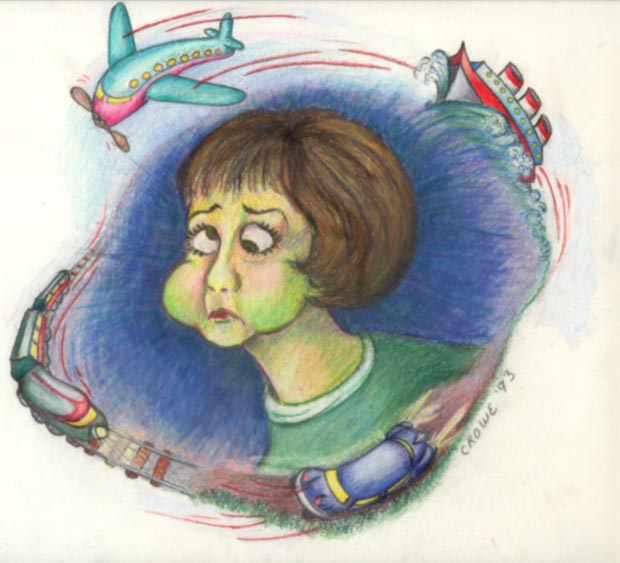 Motion Sickness Illustration by Kathy Crowe